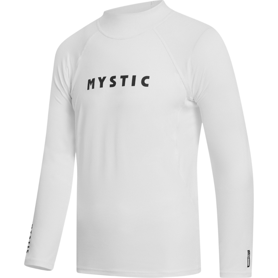 2026 Mystic Mens Star Long Sleeve Rash Vest 35001.240162 - White